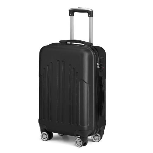 Alt View 2. Winado - 20" Airline Approved Small Trolley Case ABS Hardside Suitcase with Double Spinner Wheels & TSA Lock for Travel Business - Black.