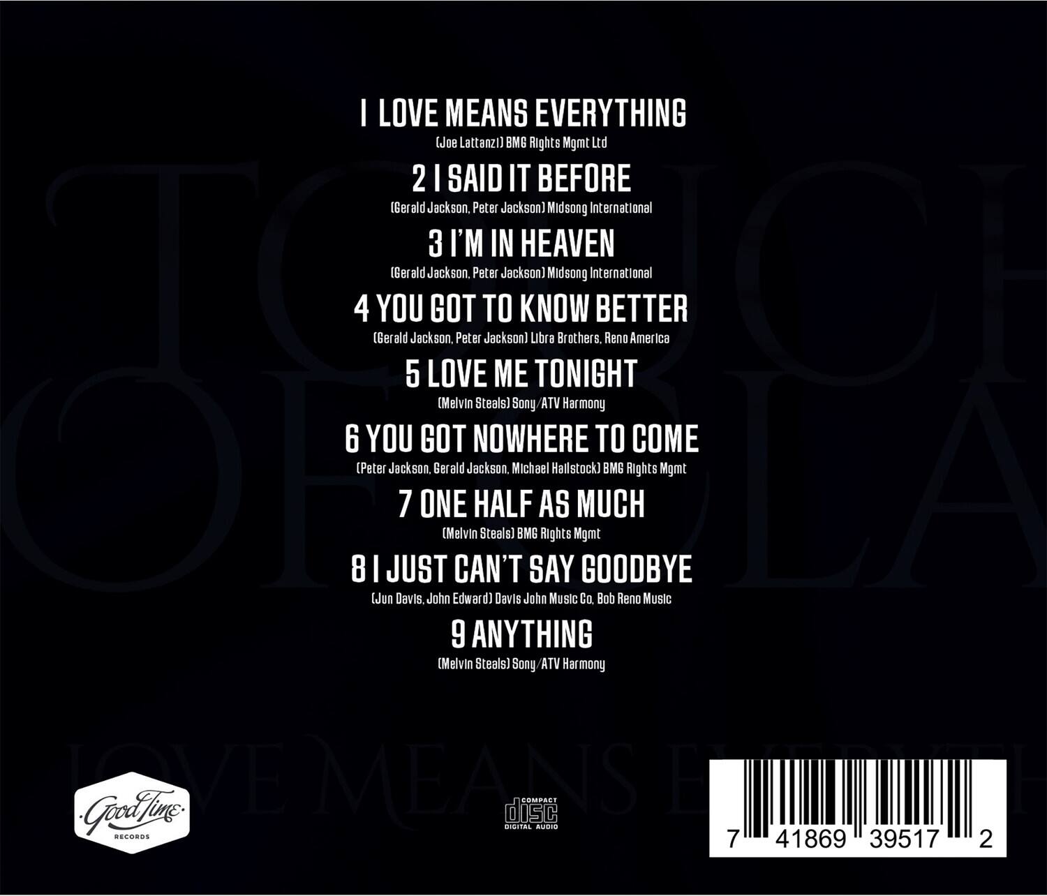 Touch of Class Love Means Everything COMPACT DISCS [CD] - Best Buy