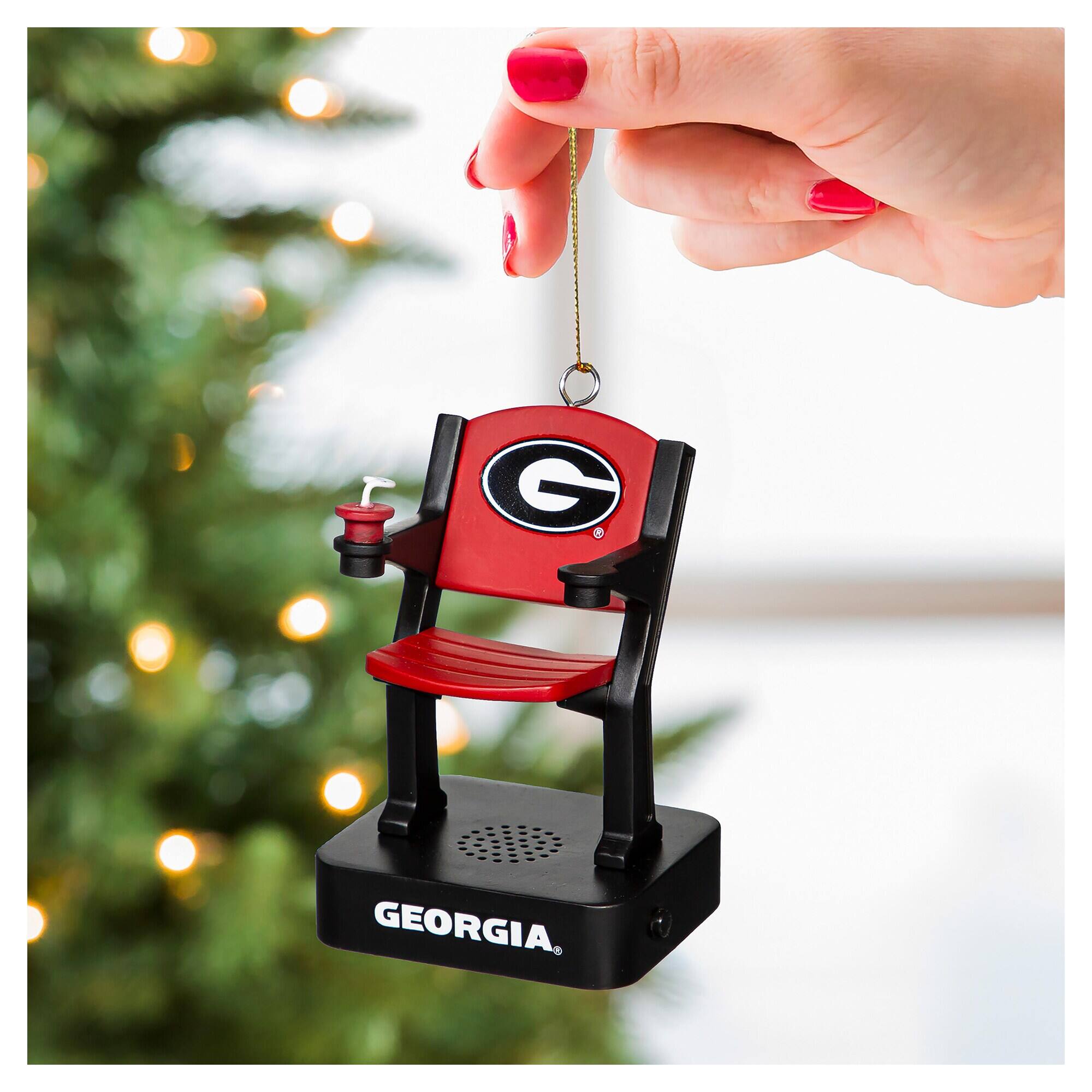 Alt View 1. Evergreen Enterprises - Georgia Bulldogs Stadium Seat Ornament with Sound - Multicolor.