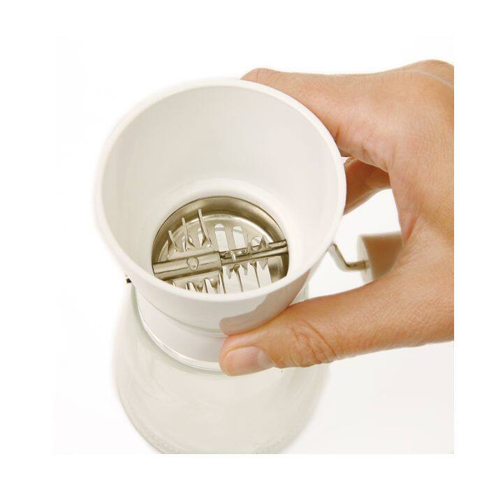 Alt View 3. Norpro - Glass Nut and Topping Chopper, White - White.