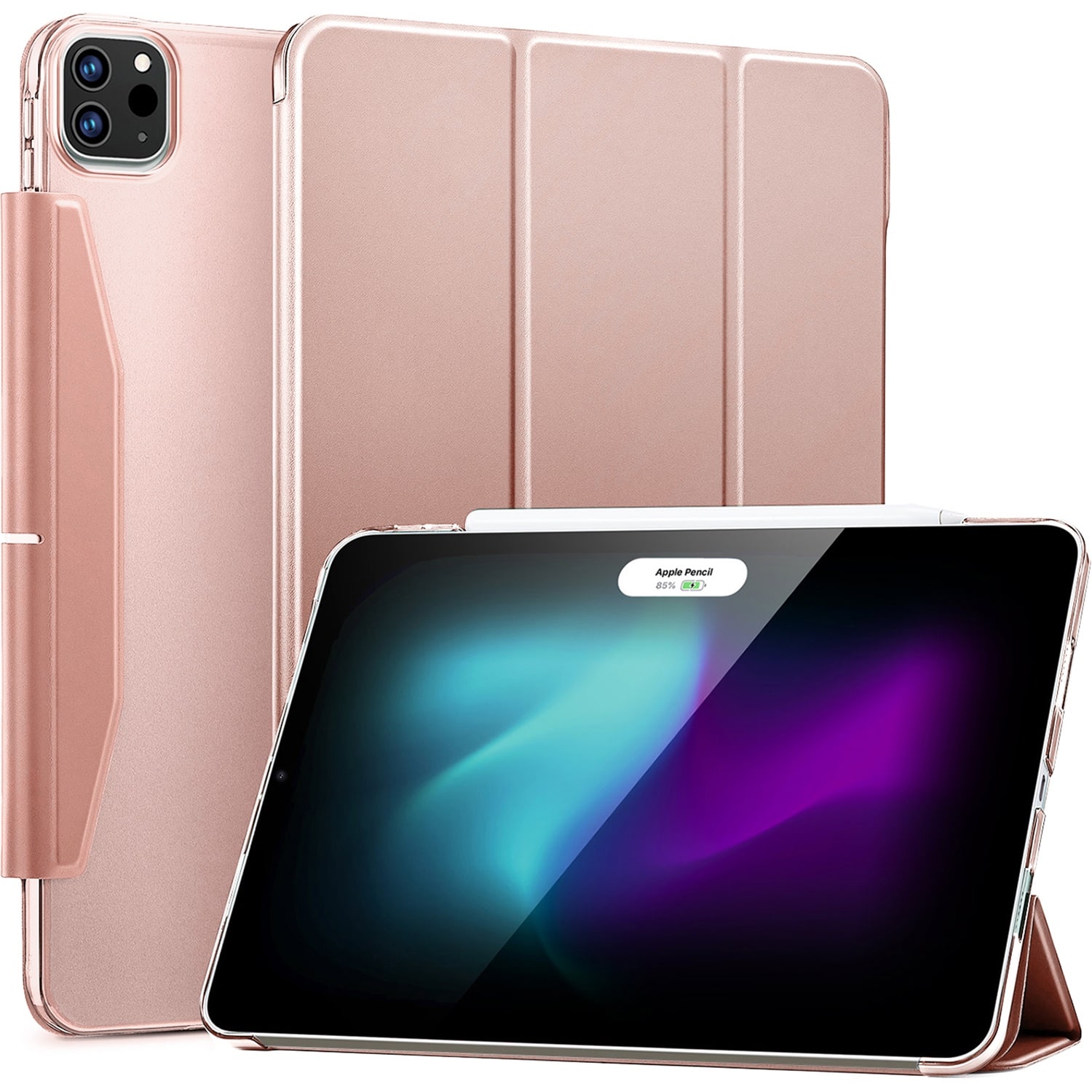 SaharaCase - Venture Series Tri-Fold Folio Case for Apple iPad Pro (M4 2024/M5 2025) 13" - Desert Rose - Front_Zoom