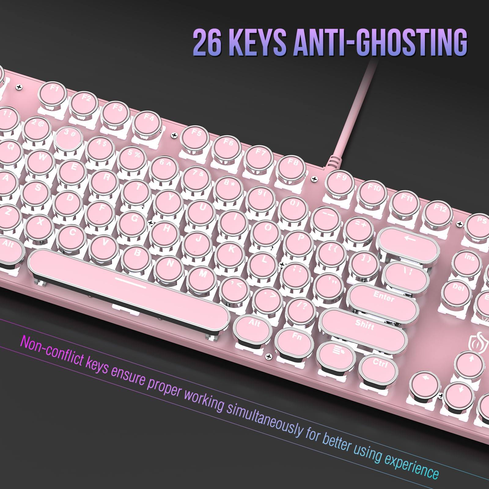 26 KEYS ANTI-GHOSTING

Non-conflict keys ensure proper working simultaneously for better using experience