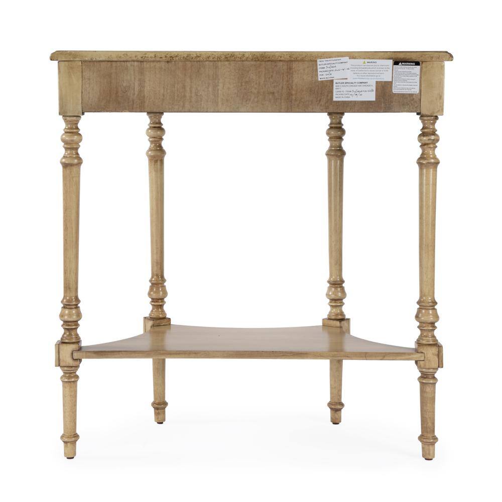 Back. Butler Specialty - Danielle 30" Demilune Console Table - Beige.
