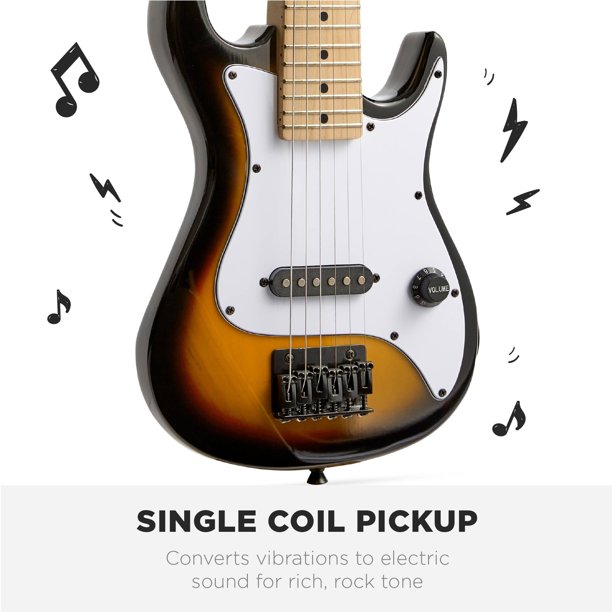 SINGLE COIL PICKUP

Converts vibrations to electric sound for rich, rock tone