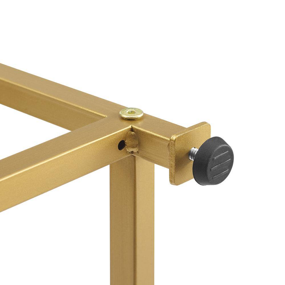 Left. Crosley Furniture - Celeste Etagere Bookcase - Gold.