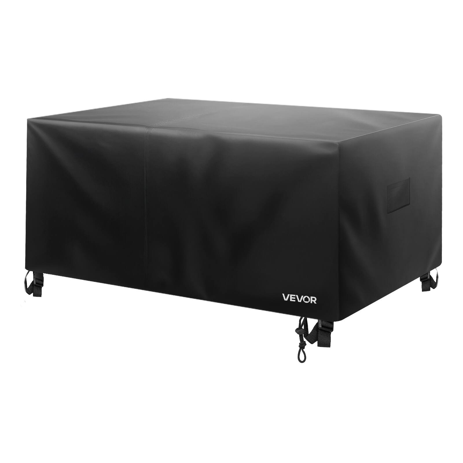Alt View 5. VEVOR - Patio Furniture Cover, 420D Heavy Duty Waterproof Outdoor Dining Table and Chairs Cover - Black.