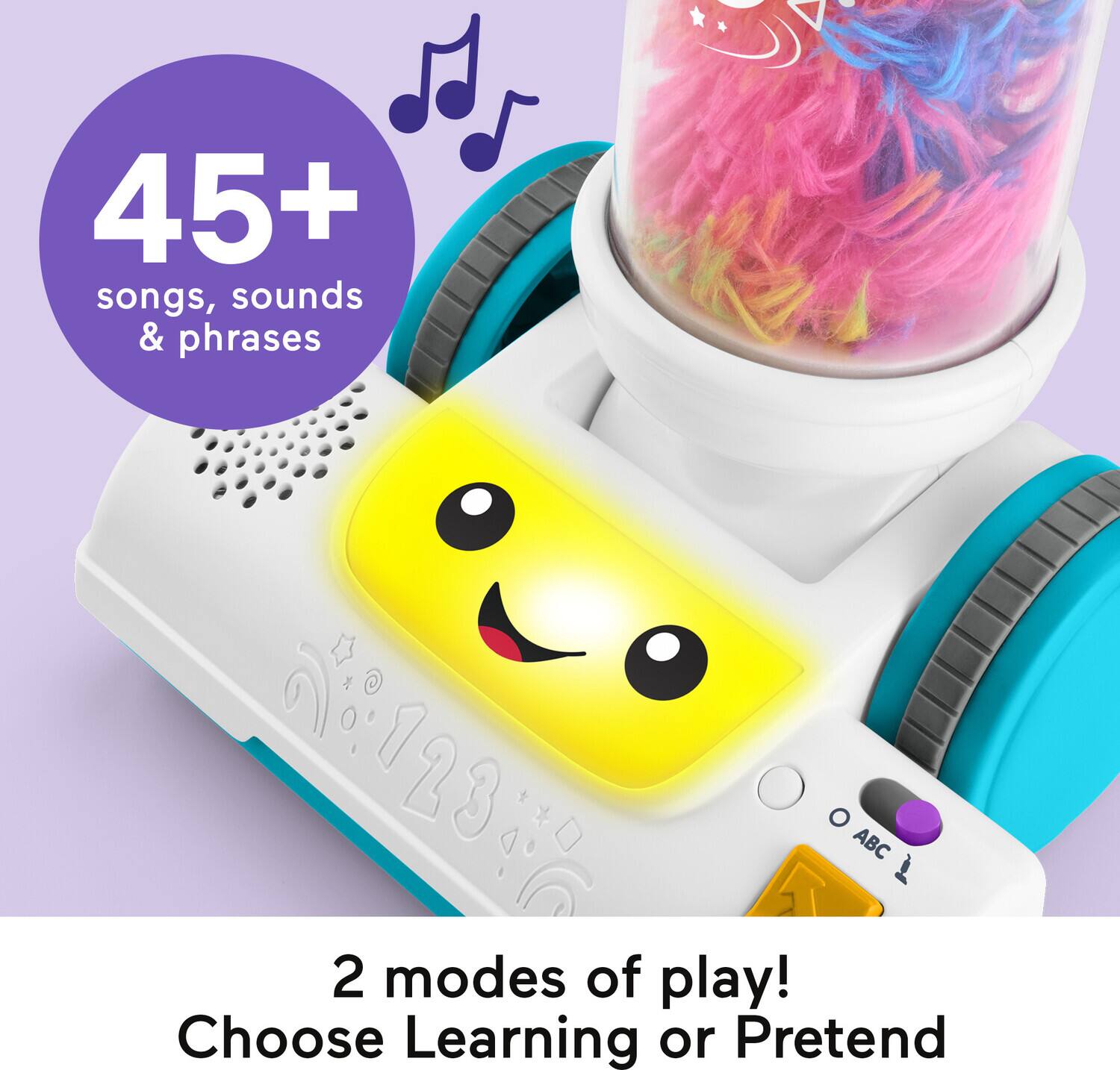 45+ songs, sounds & phrases

2 modes of play! Choose Learning or Pretend