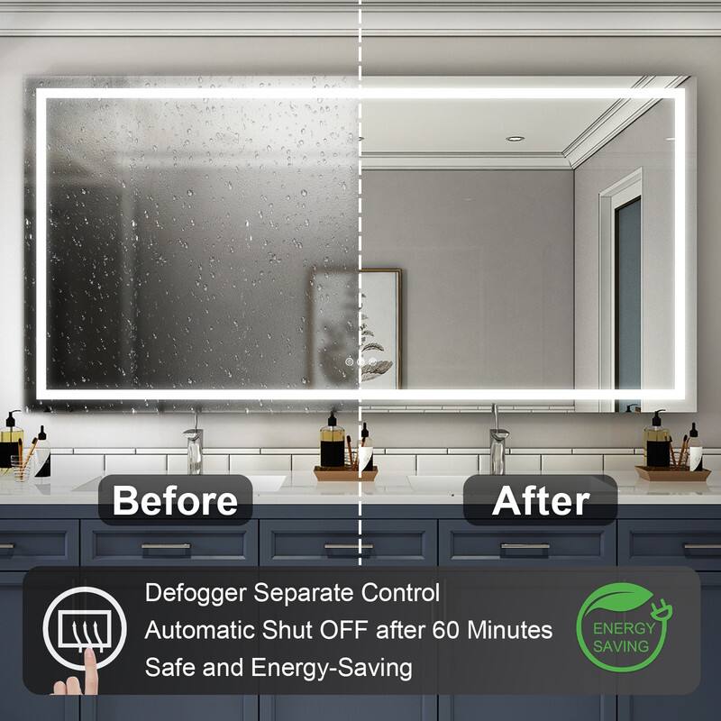 Before After Defogger Separate Control Automatic Shut OFF after 60 Minutes ENERGY SAVING Safe and Energy-Saving