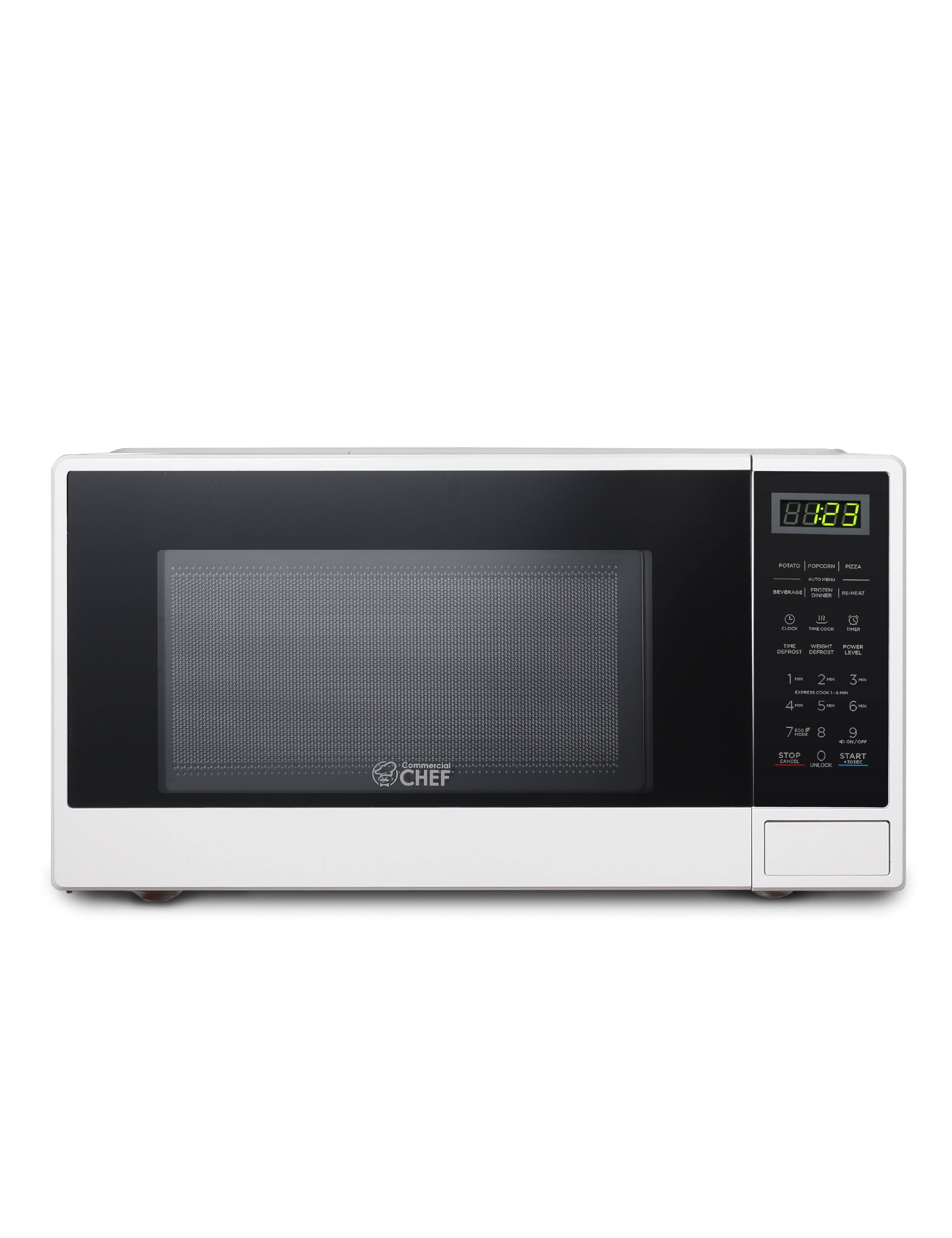 Commercial Chef - Countertop Microwave 1.1 Cu. Ft. with 10 Power Levels - White