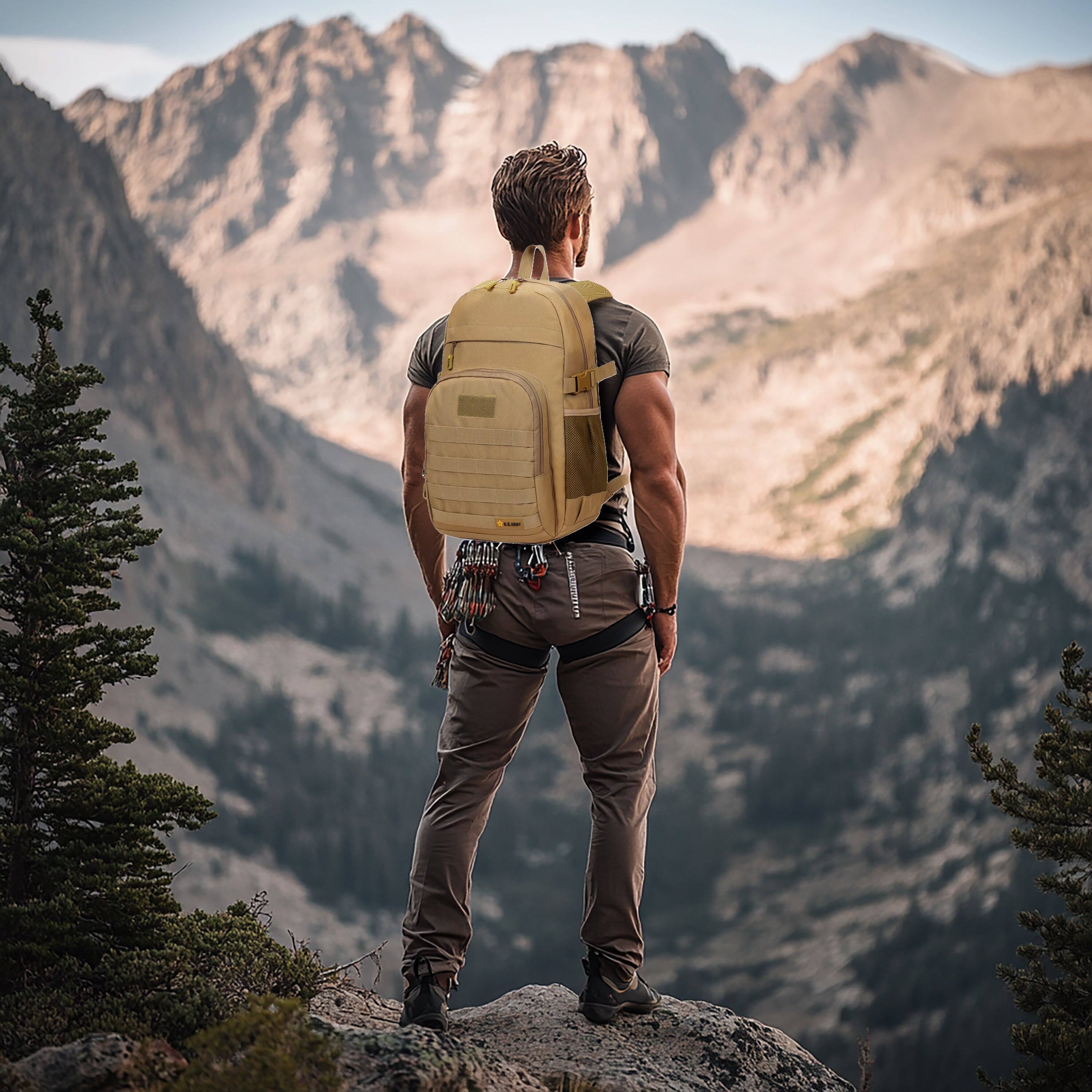 Alt View 1. US Army - TANGO Tactical Laptop Backpack - SAND.