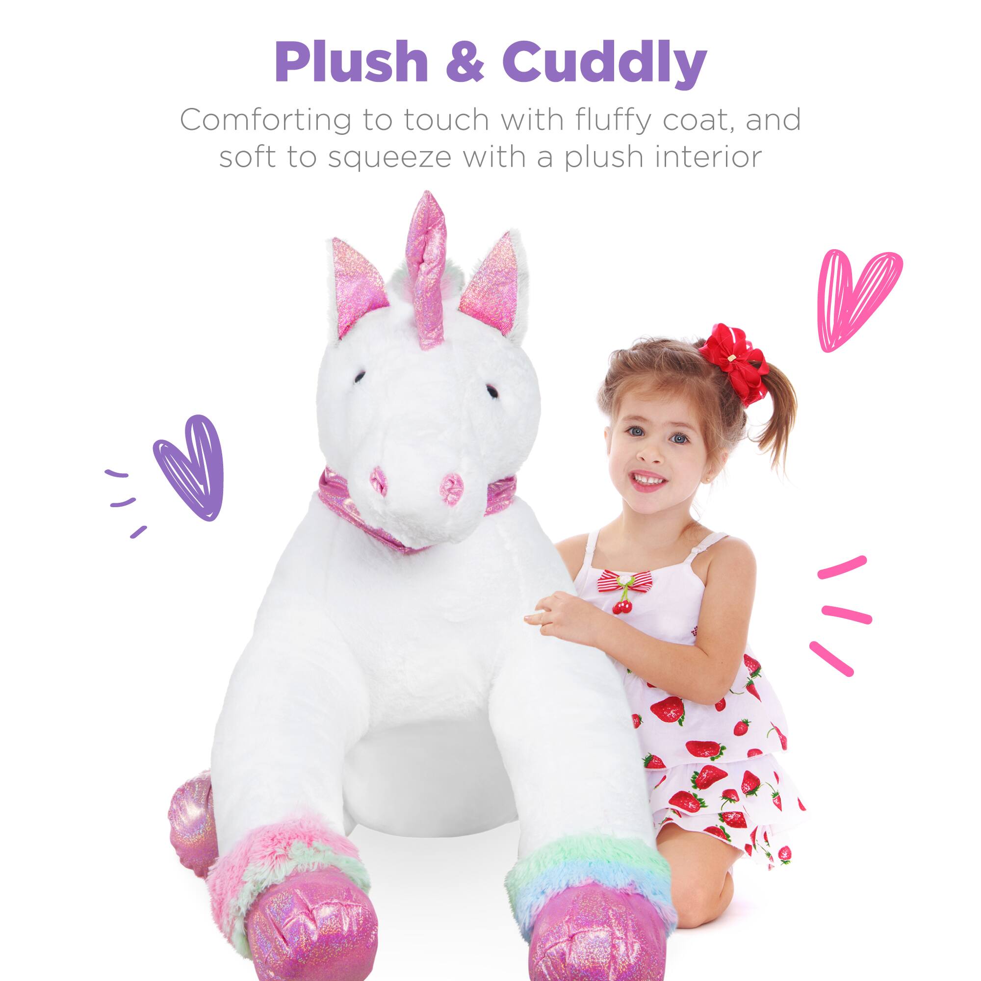 Plush & Cuddly

Comforting to touch with fluffy coat, and soft to squeeze with a plush interior