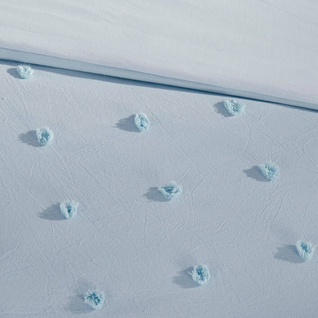 Alt View 5. Gracie Mills - Gracie Mills Grady Elegance Defined Cotton Jacquard Comforter Set with Euro Shams and Throw Pillows - Blue.