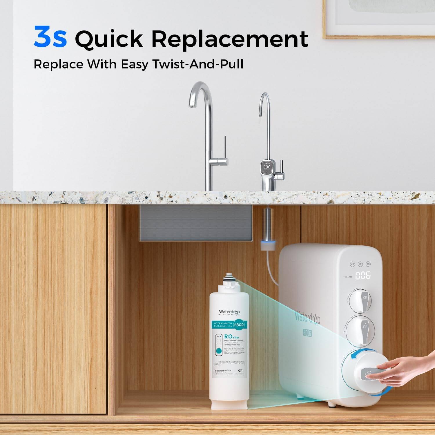 3S Quick Replacement: Replace With Easy Twist-And-Pull