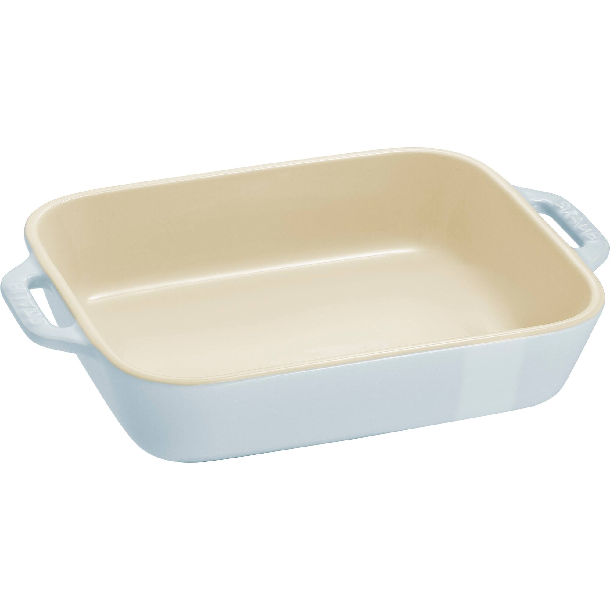 Alt View 4. Staub - Staub Ceramic 2-pc Rectangular Baking Dish Set - Macaron Pastel Blue - Blue.