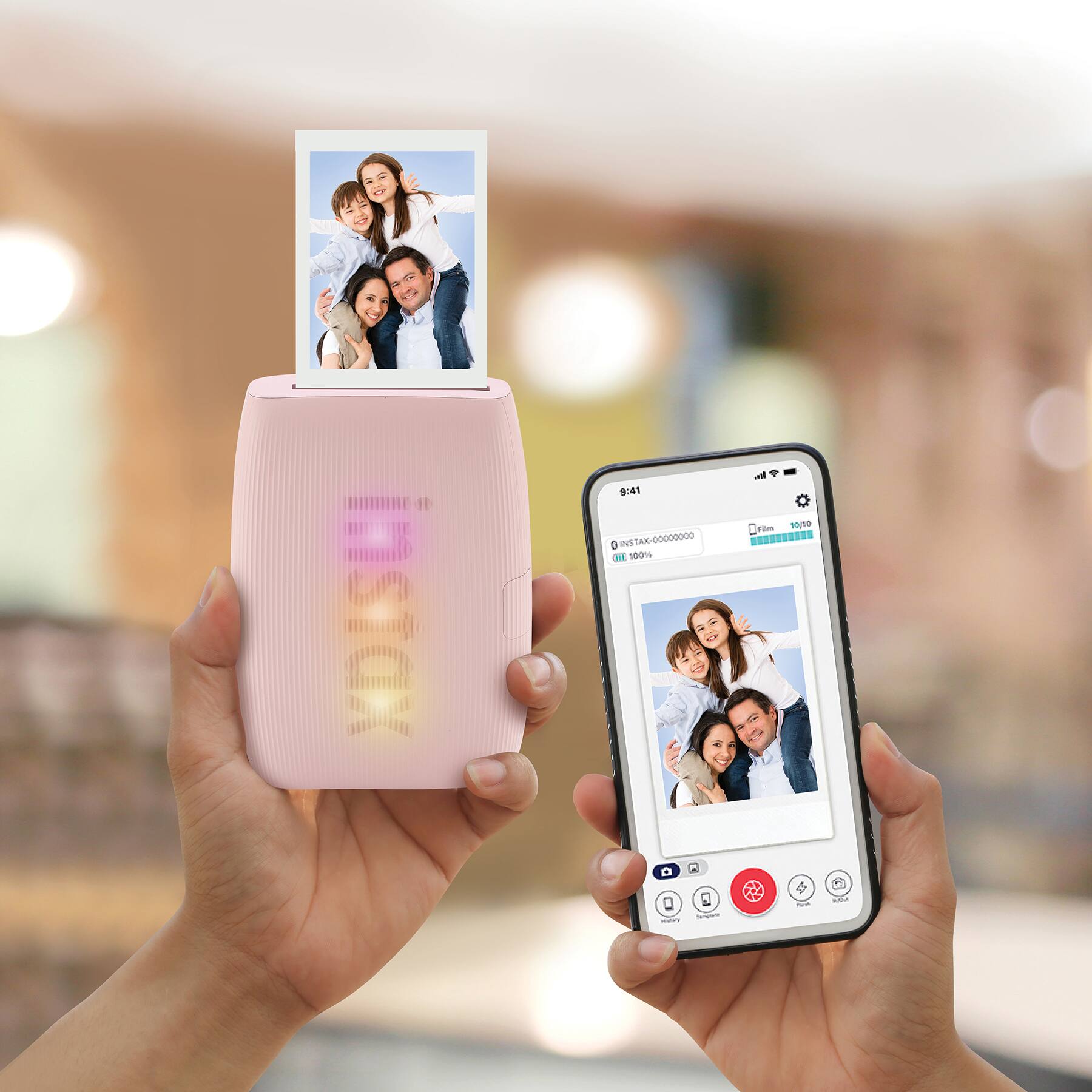 1: 9:41 INSTAX INSTAX-00000000 HE 100% O A M Toss 1one .SE ... 9 - - adia