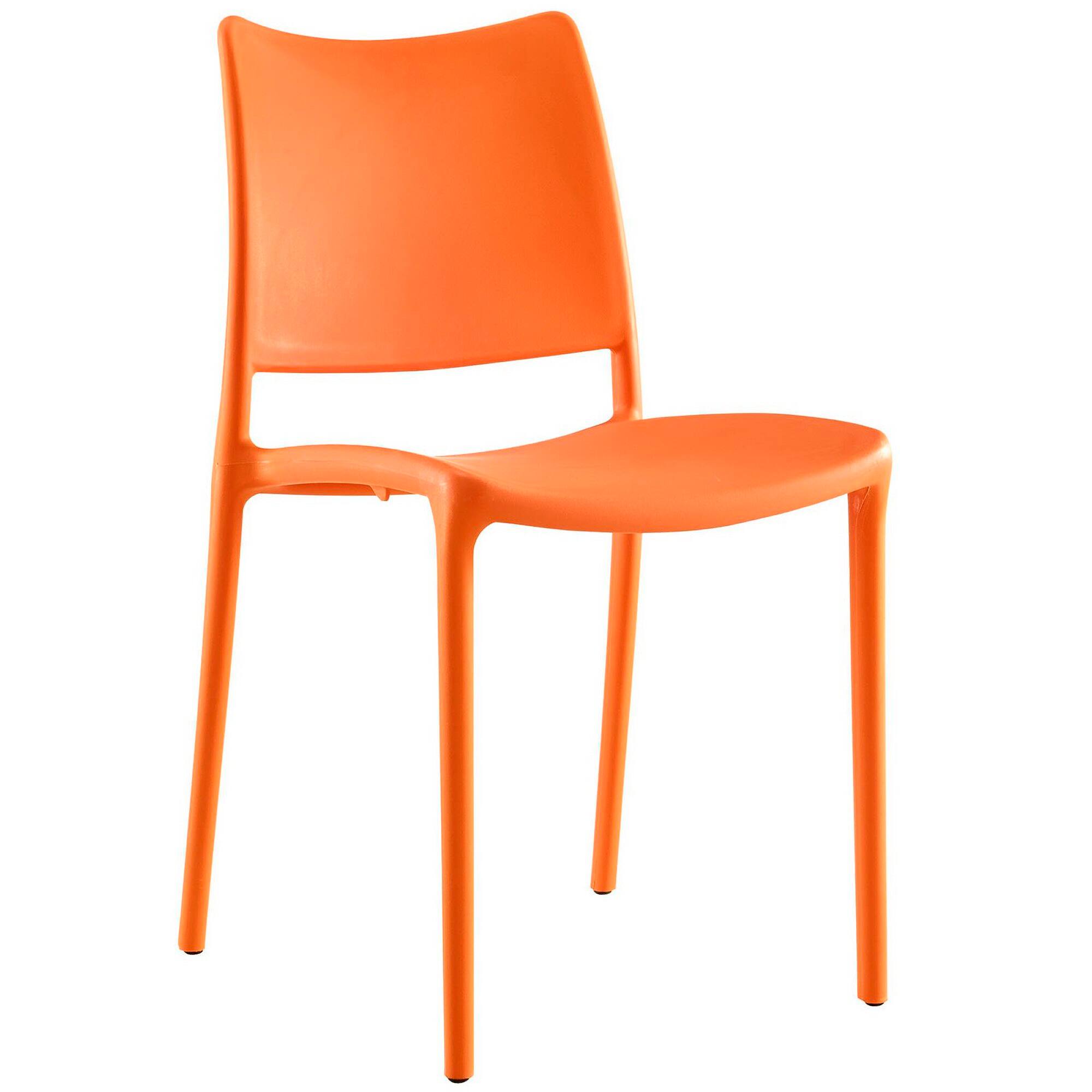 Angle. Modway - Hipster Dining Side Chair by Modway - Orange.