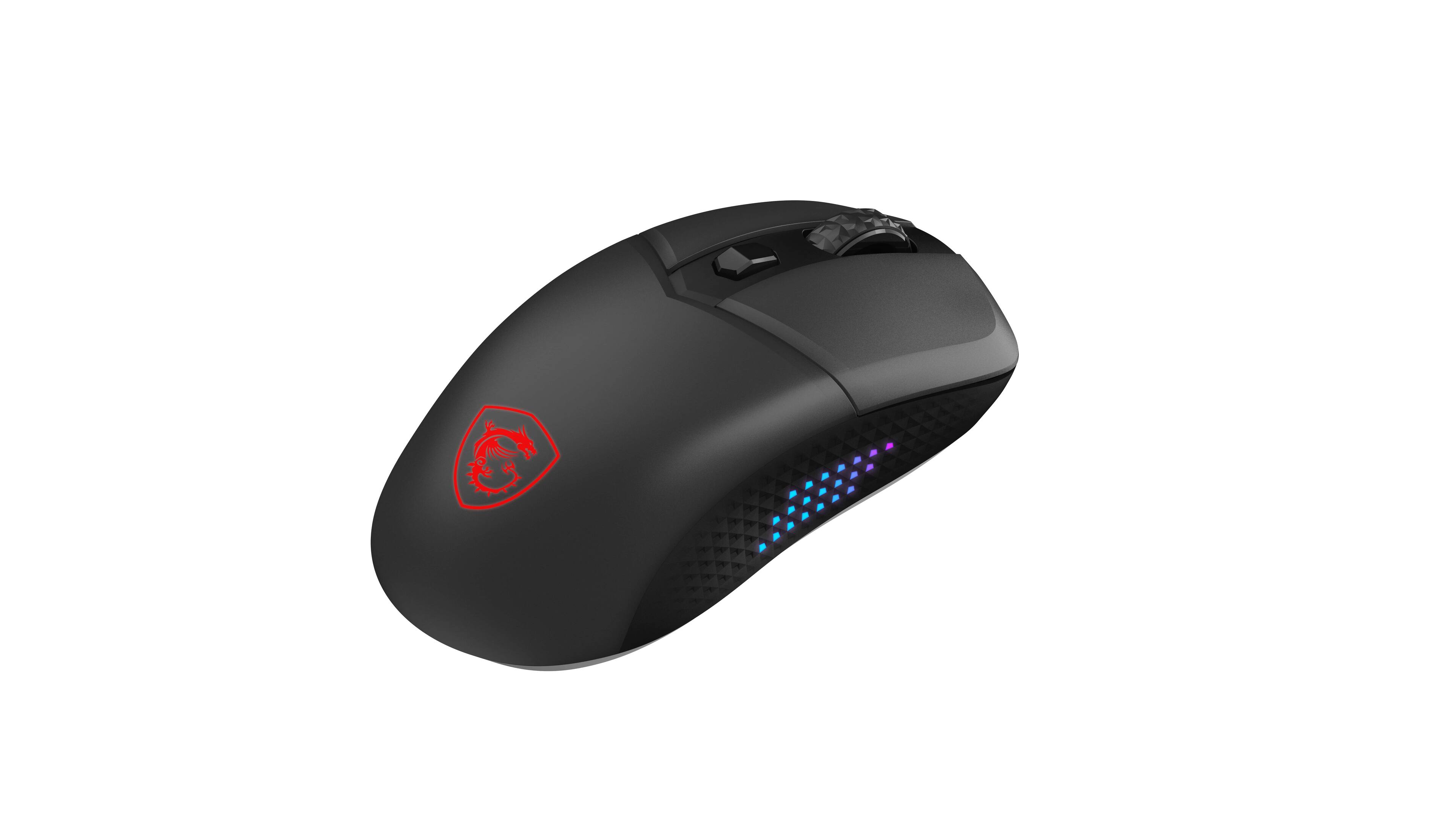 Back. MSI - MSI Versa 300 Elite Lightweight Wireless 26000 DPI Optical 60M+ Click OMRON Switch Gaming Mouse - Black.
