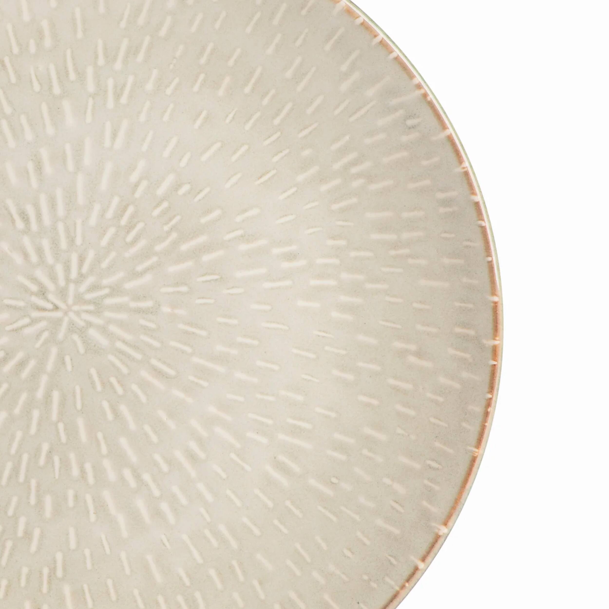 Alt View 3. Gibson - Gibson Elite Matisse 16 Piece Stoneware Dinnerware Set in Cream with Reactive Glaze - Beige.