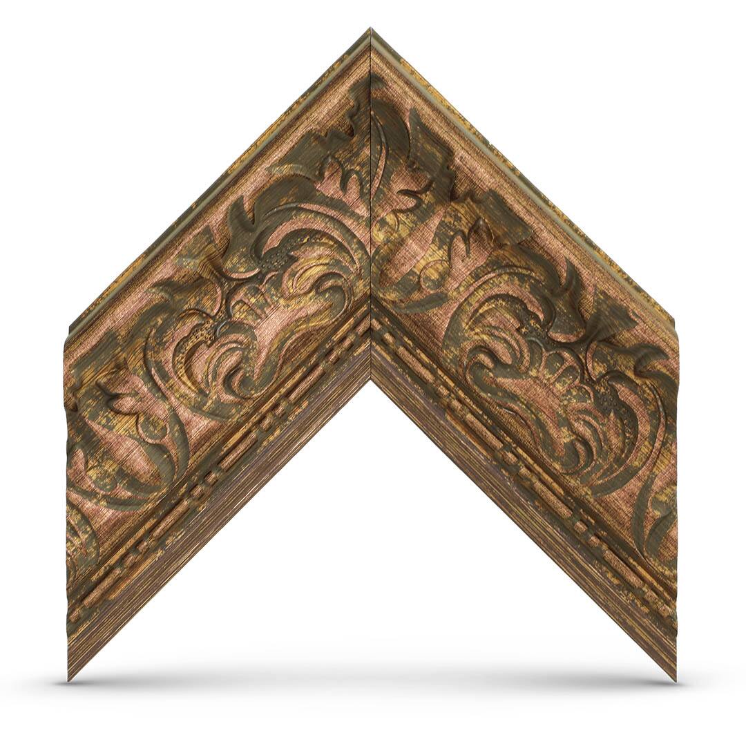 Alt View 11. Deco TV Frames - Premiere Bezel for Samsung the Frame TV - 65" - Tuscan Copper.