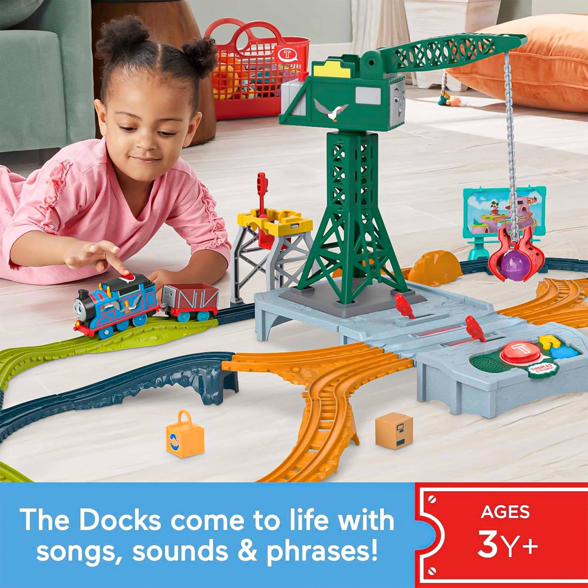 Fisher Price Thomas & Friends Talking Cranky Delivery Train Set
