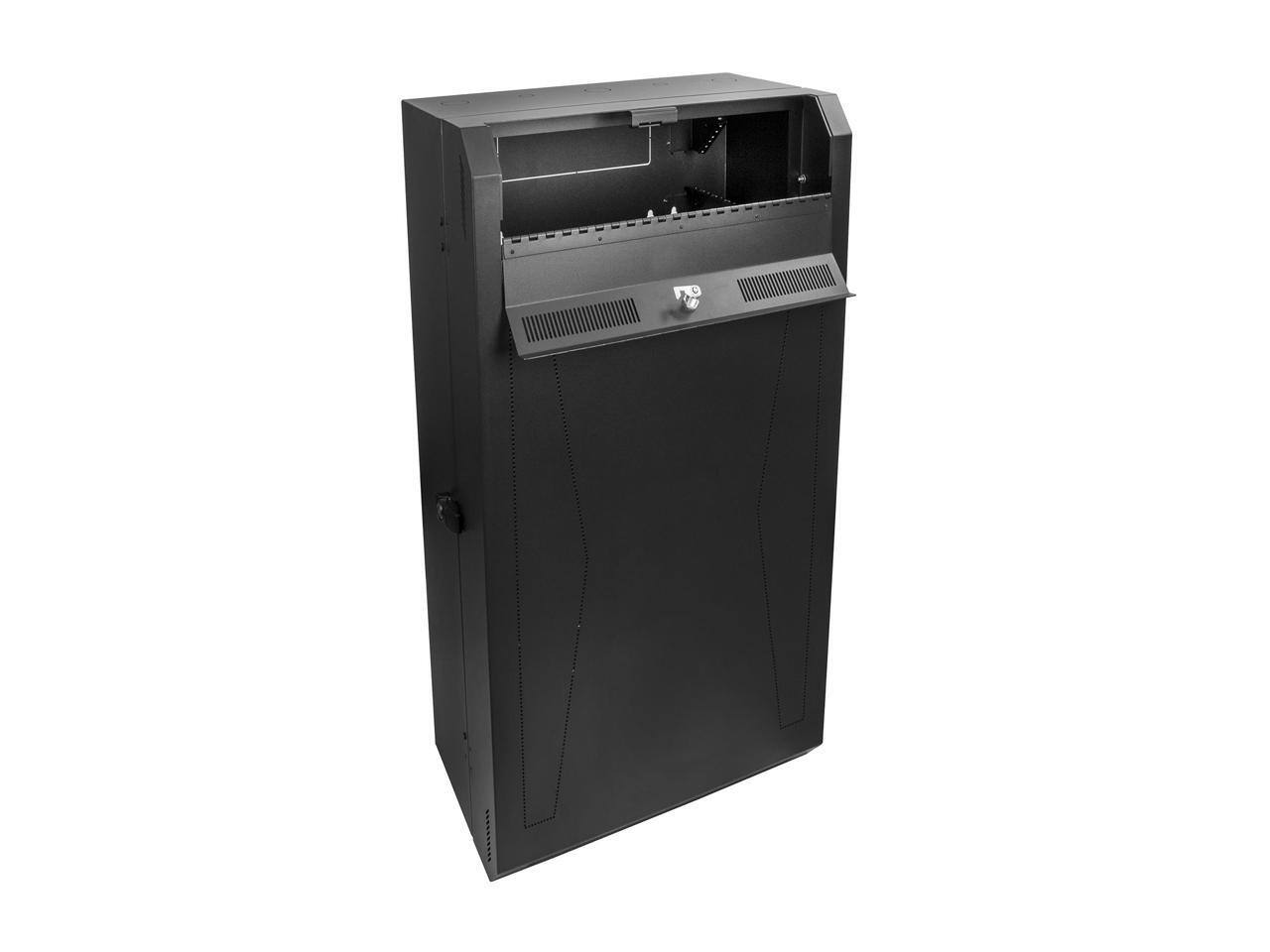 Alt View 2. StarTech.com - StarTech RK830WALVS 8U Vertical Server Cabinet - Wall Mount Network Cabinet - 30 in. Depth - Black.