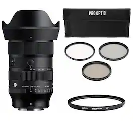 Bundle - Sigma - 17-40mm f/1.8 DC Art Lens for Fujifilm X, with Tripod and Filter
