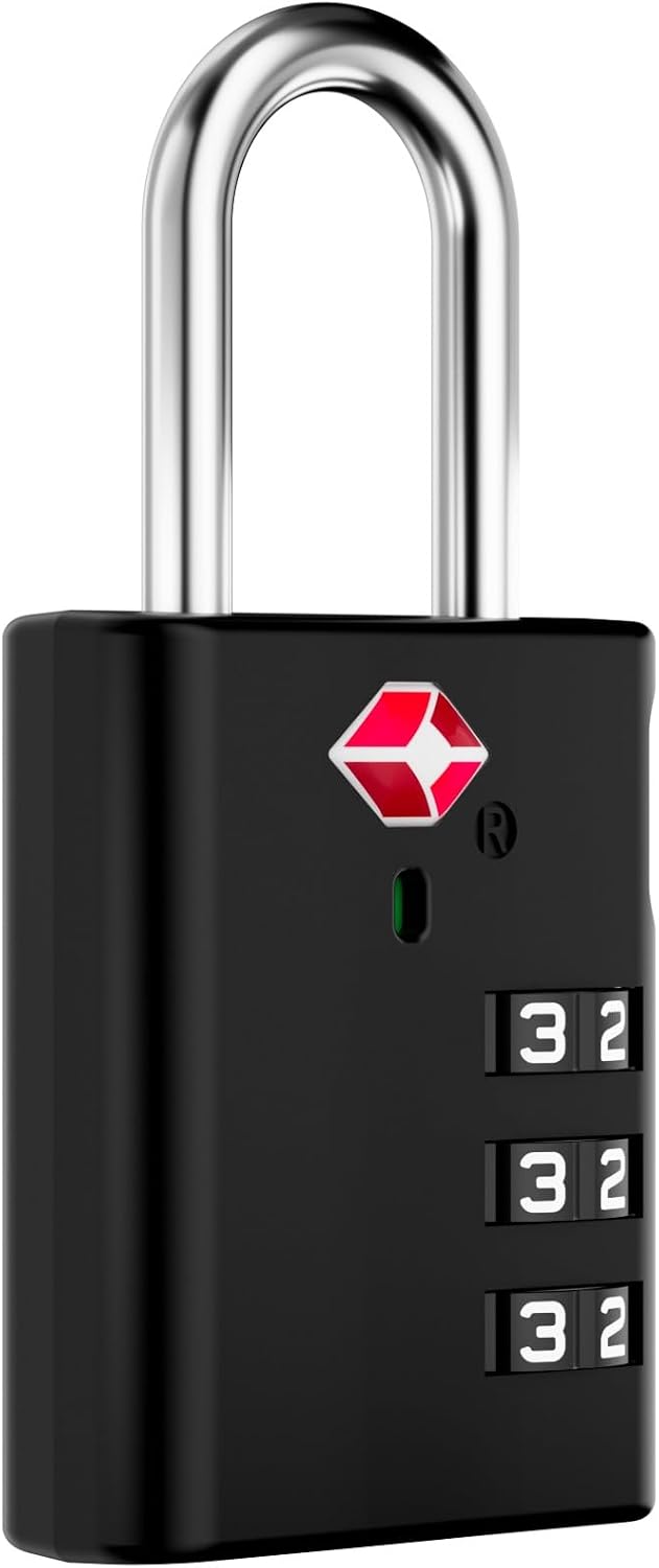 Alt View 2. LUGGEX - LUGGEX TSA Locks for Luggage, 2 Suitcase Locks, Luggage Locks TSA Approved - Black.