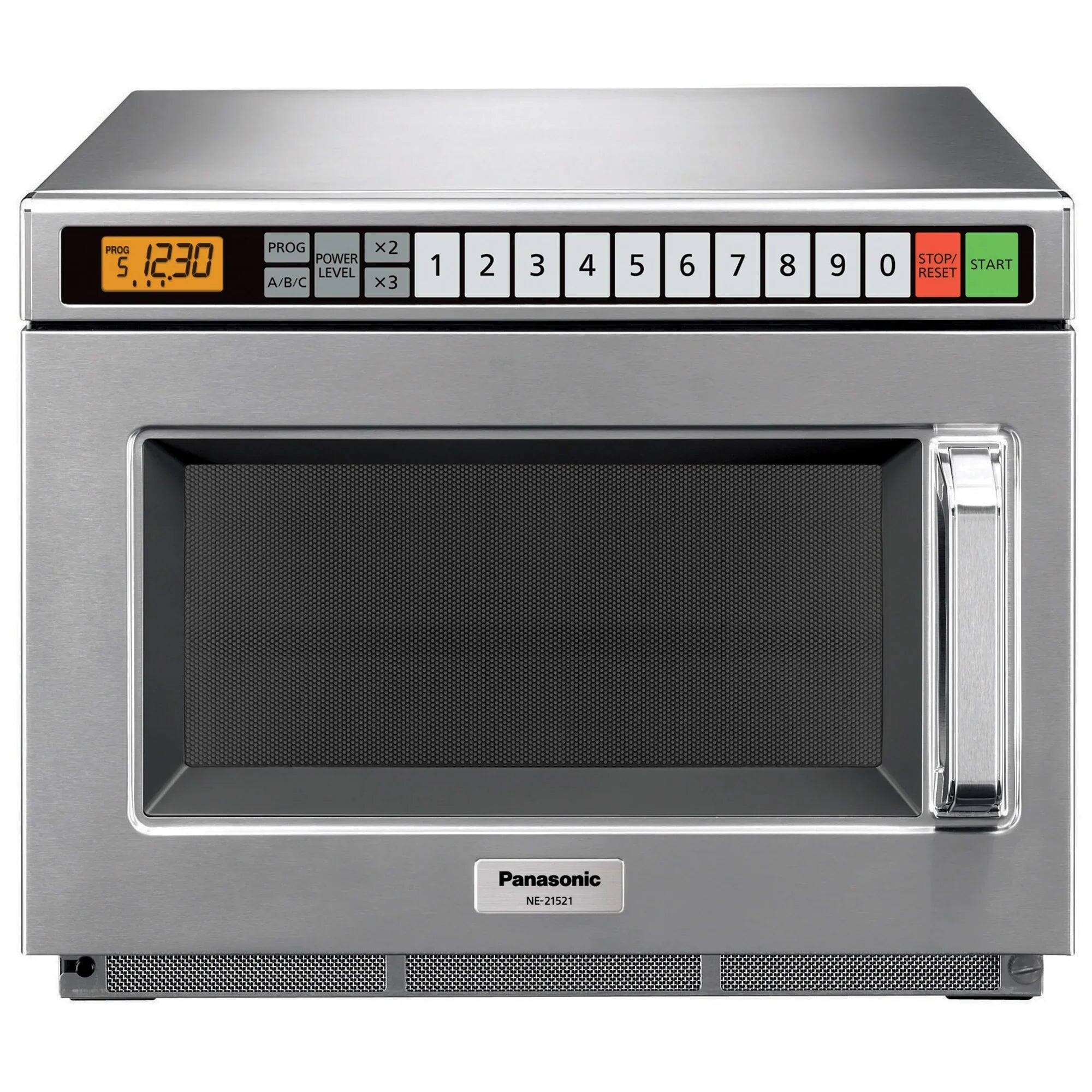 PROG 5 1230  
PROG x2 POWER LEVEL A/B/C x3  
1 2 3 4 5 6 7 8 9 0  
STOP/ START RESET  
Panasonic NE-21521