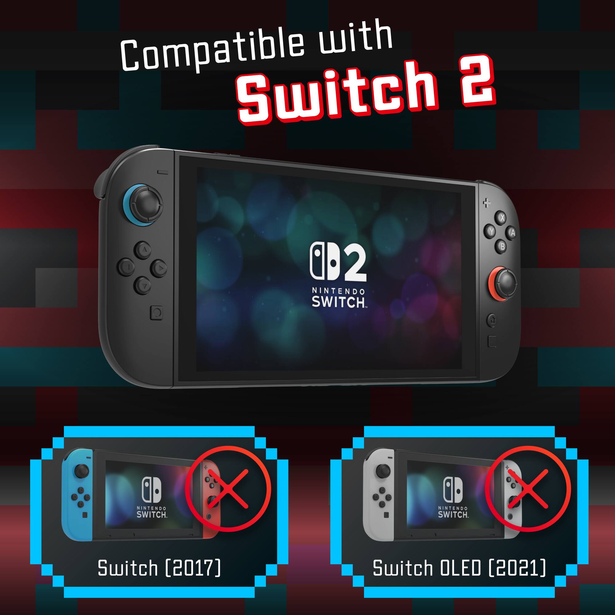 Compatible with Switch 2 I & 7 o 192 NINTENDO SWITCH. + 3 N B C A SINTENDS SWITCH NINTENDO SWITCH Switch (2017) Switch OLED (2021)