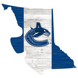 Fan Creations - Vancouver Canucks 18'' x 18'' Flag Cutout Sign - Multicolor