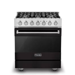 Viking - 3 Series 4.7 Cu. Ft. Self-Cleaning Freestanding Dual Fuel Convection Range - Onyx - Onyx