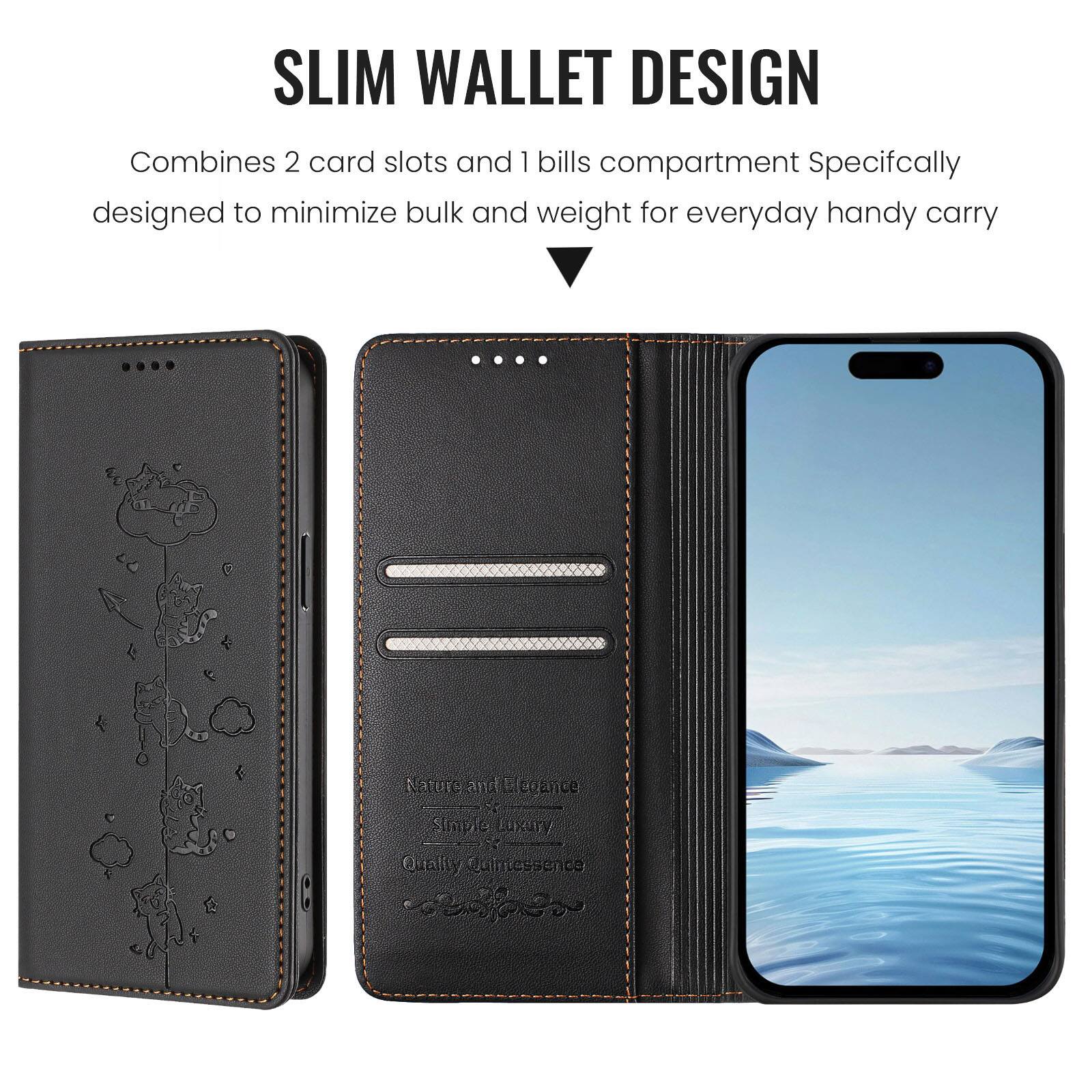 SLIM WALLET DESIGN  
Combines 2 card slots and 1 bills compartment  
Specifically designed to minimize bulk and weight for everyday handy carry  

Nature and Elegance  
Simple Luxury  
Quality Quintessence