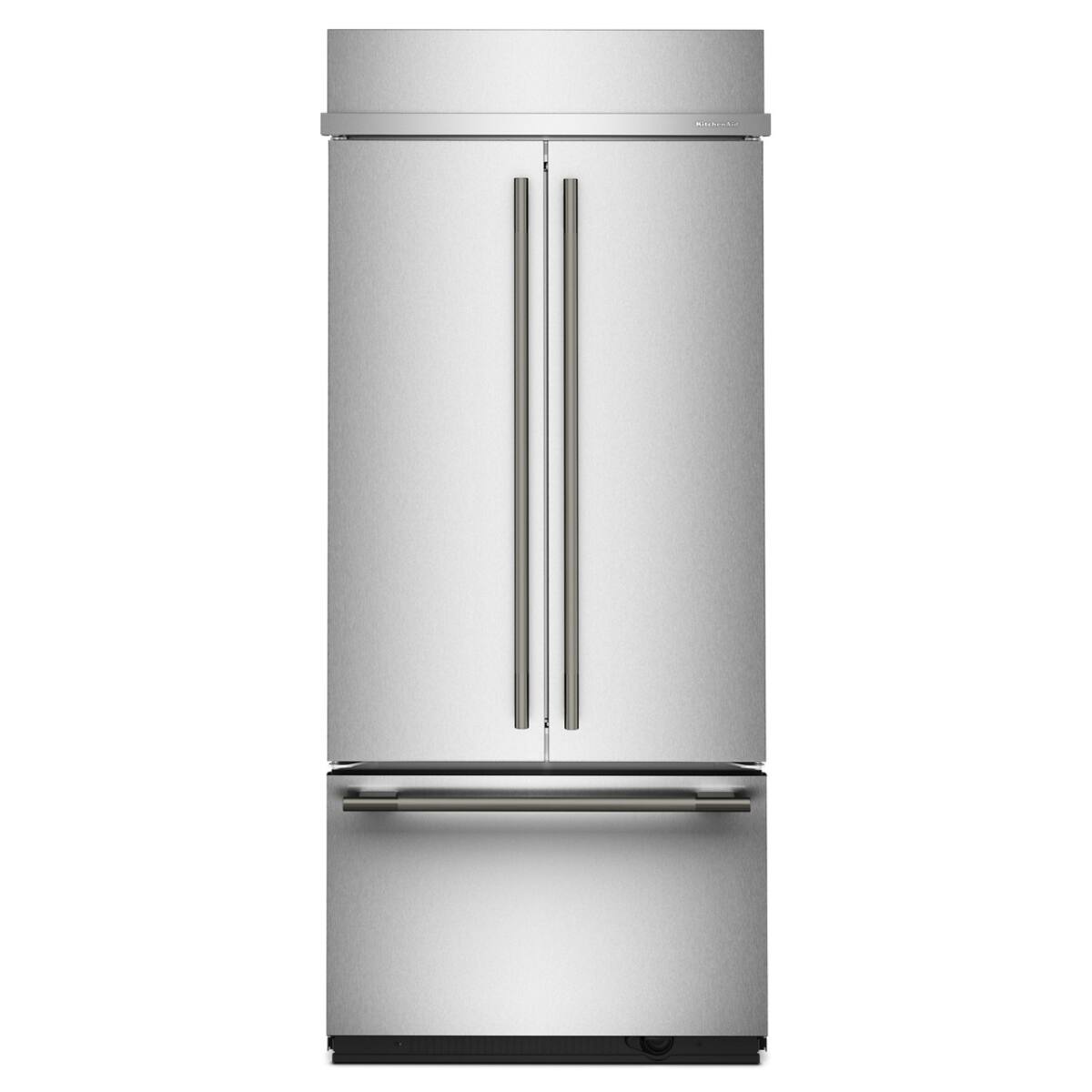 Alt View 5. KitchenAid - 20.8 Cu. Ft. Built-In French Door Bottom Mount Refrigerator - Stainless Steel with PrintShield Finish.