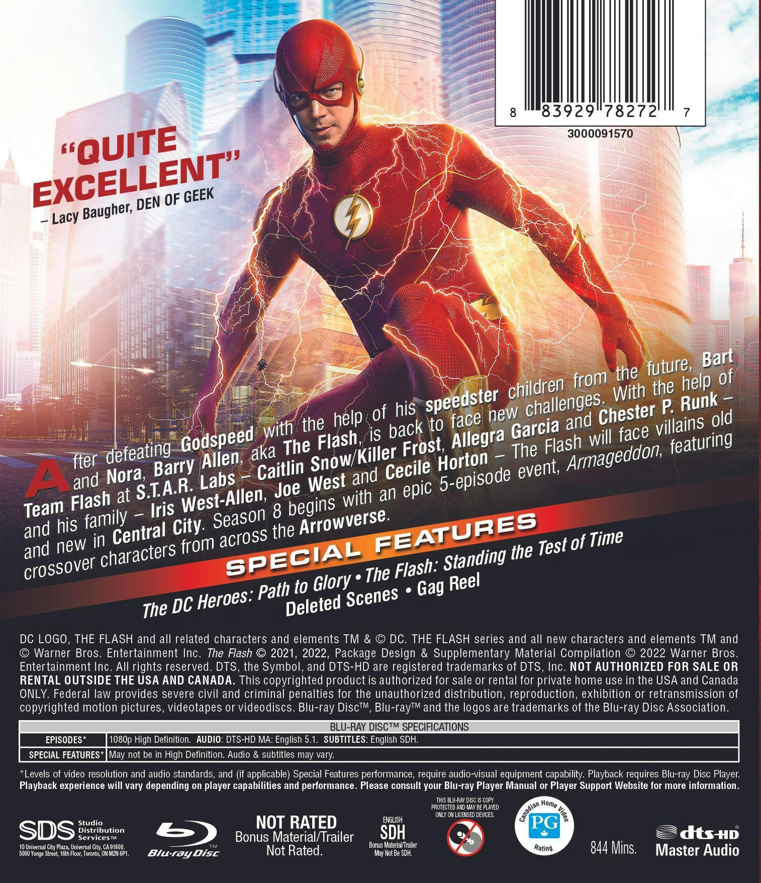 Back. The Flash: The Complete Eighth Season (Box Set) [Blu-ray].