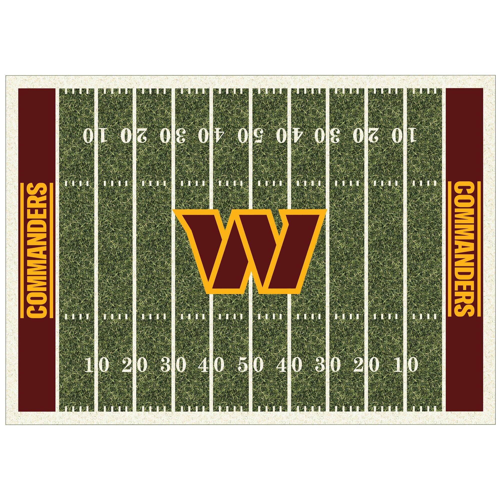 Imperial - Washington Commanders 7'8'' x 10'9'' Home Field Rug - Multicolor