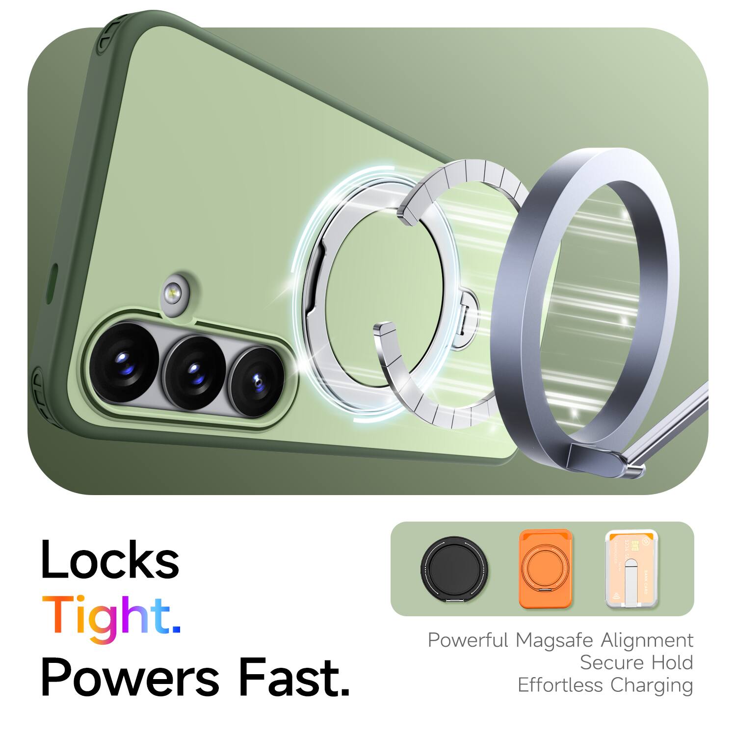 Locks Tight. Powers Fast.  
Powerful MagSafe Alignment  
Secure Hold  
Effortless Charging