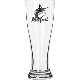 Logo Brands - Miami Marlins 16oz. Game Day Pilsner Glass - Multicolor