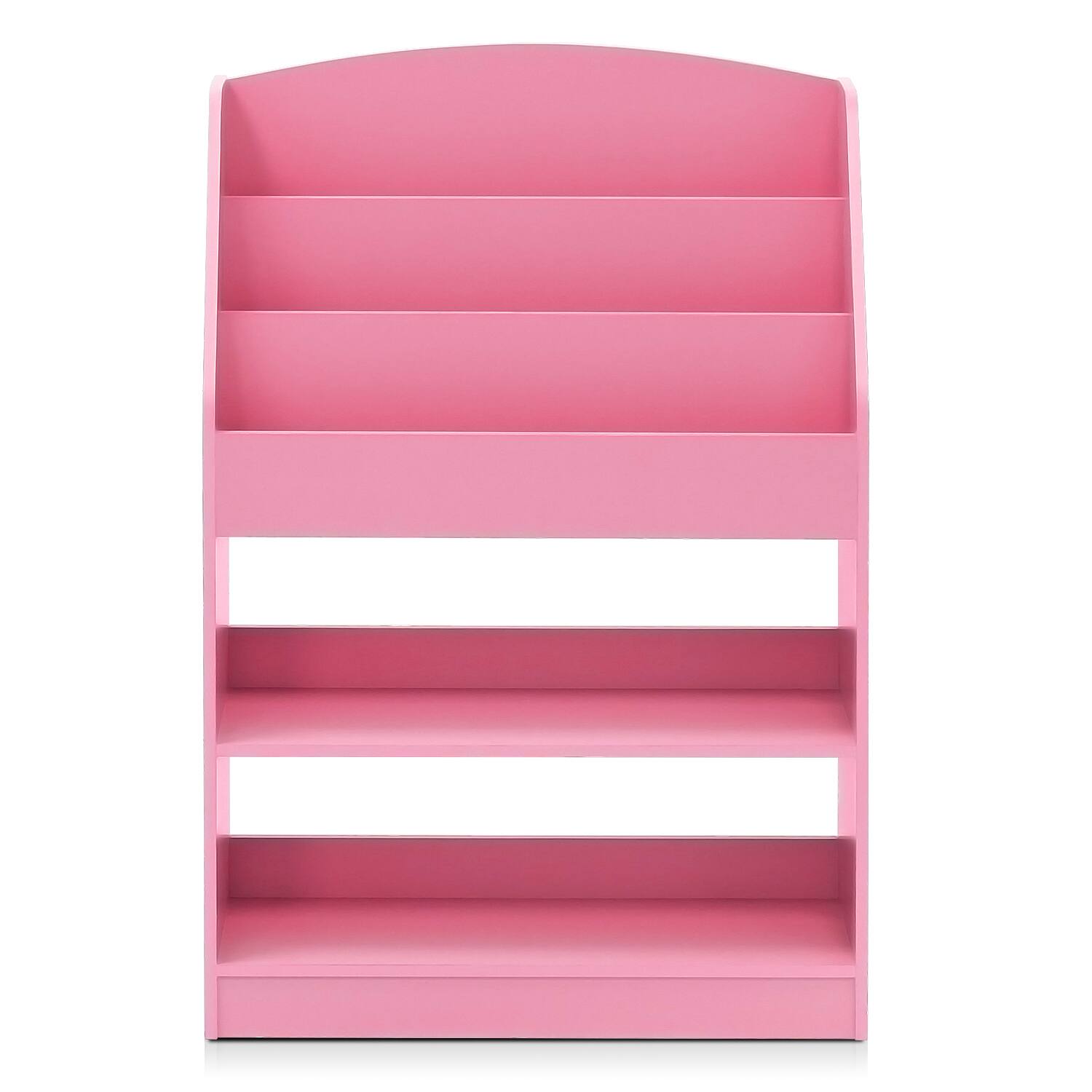 Alt View 1. Furinno - Lova MagazineBookshelf with Storage - Pink.