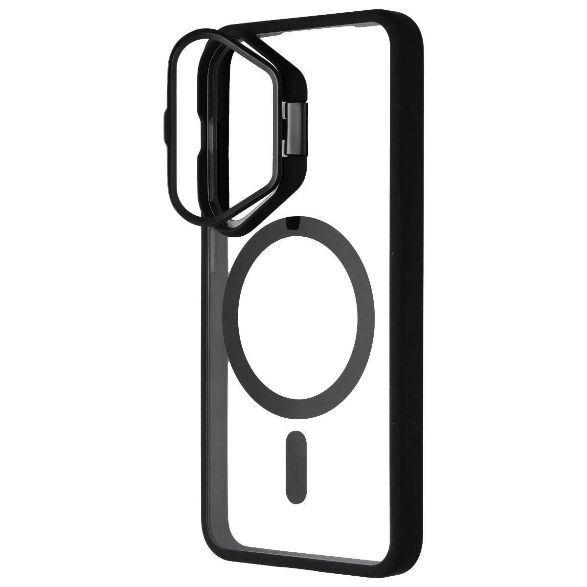 Angle. Prodigee - Kickit Series Case for MagSafe for Samsung Galaxy S25/S24 Plus - Black.