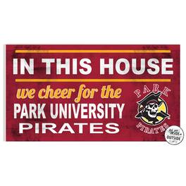 Jardine - Park Pirates 11" x 20" Indoor/Outdoor In This House Sign - Red