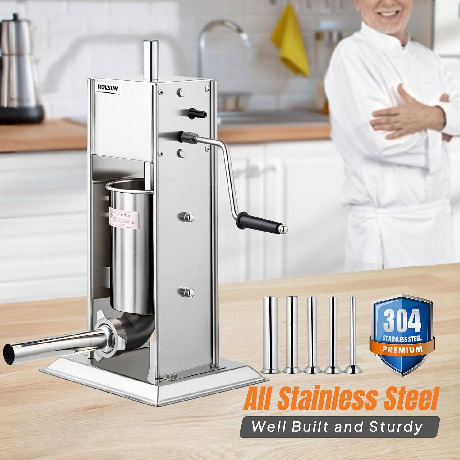 ROVSUN  
304 STAINLESS STEEL PREMIUM  
All Stainless Steel Well Built and Sturdy