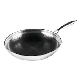 Frieling - Black Cube 12-1/2 Inch Stainless/Nonstick Hybrid Fry Pan - Silver