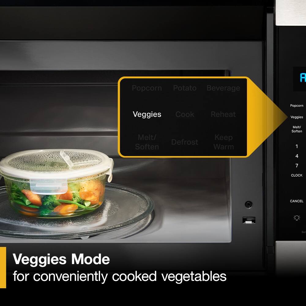 Popcorn Potato Beverage  
Veggies Cook Reheat  
Popcorn Veggies Melt/ Defrost Soften Keep Warm  
Melt/ Soften  
1 4 7 CLOCK CANCEL  
Veggies Mode for conveniently cooked vegetables