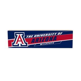 Evergreen Enterprises - Arizona Wildcats 5" x 18" Shadow Logo Wood Mantle Sign - Multicolor