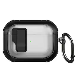 SaharaCase - Apple Airpods Pro 3 Case | Secure Lock | Anti-Shock Corners | Premium Clip | Venture-X Series - Scorpion Black