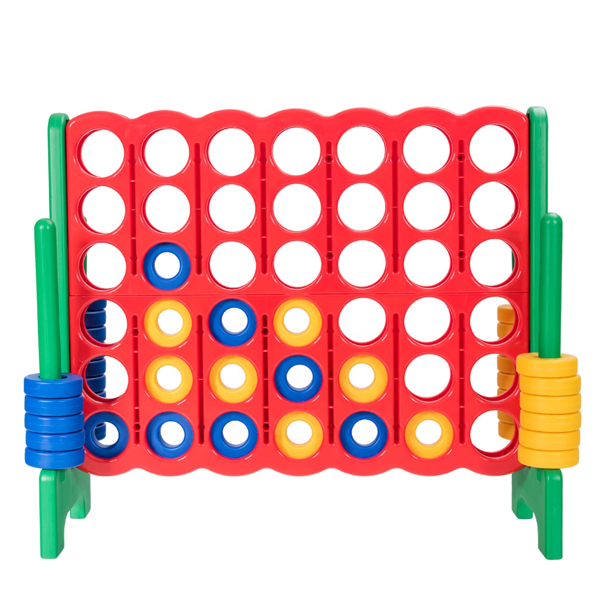 Alt View 3. Gymax - Gymax Jumbo 4-to-Score Game Set Giant 4 in A Row Kids Adults 42 Jumbo Rings.