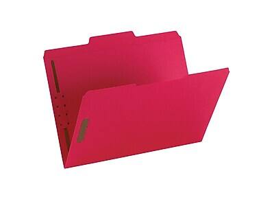 Alt View 3. Smead - Fastener File Folders, 2 Fasteners, Reinforced 1/3-Cut Tab, Letter Size, Assorted Colors, 50/Box  - Assorted.
