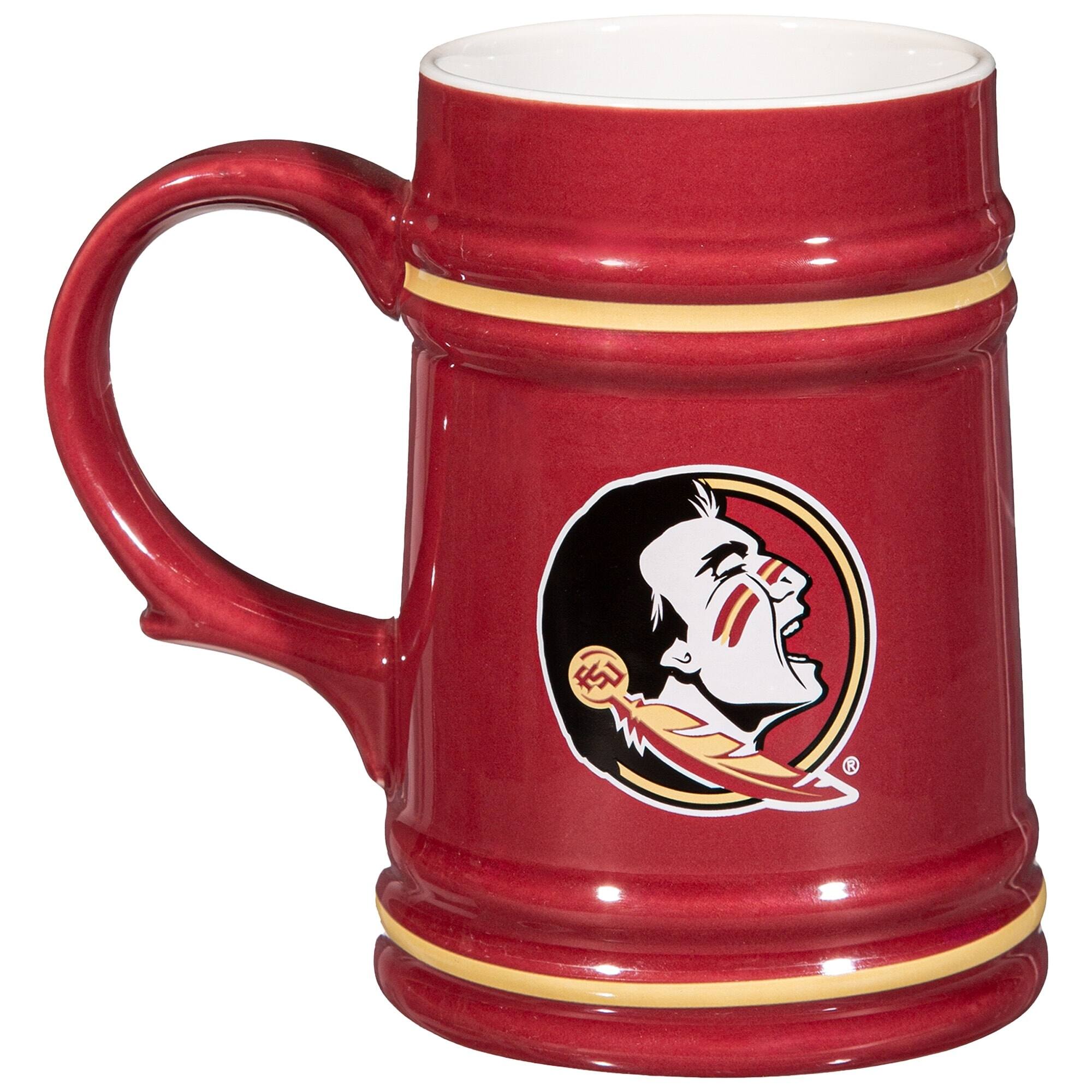 Alt View 1. Evergreen Enterprises - Florida State Seminoles 24oz. Ceramic Stein Cup with Gift Box - Multicolor.