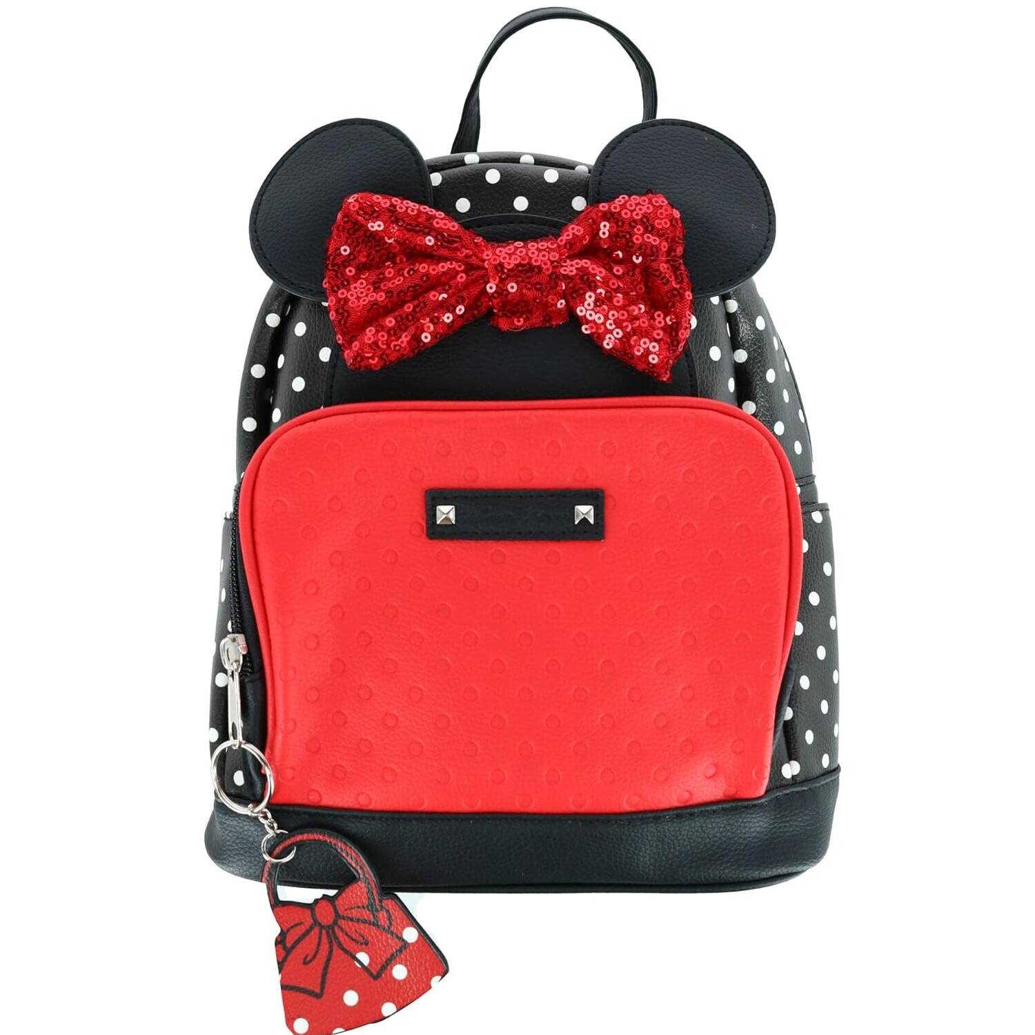 UPD - Minnie 10" Mini Deluxe Backpack with 1 Front pocket - Multicolored