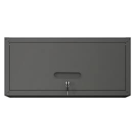 ALEXOUN - Heavy Duty Metal Wall Mounted Tool Storage Cabinet, Easy Assembly and Use, Lockable, for Garage/Workshop/Utility Room - Black